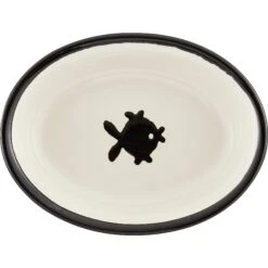 PetRageous Designs City Pets Oval Fish Ceramic Cat Dish -Pawfect Care 70241 PT7. AC SS1800 V1539704525