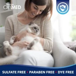 TropiClean OxyMed Waterless Hairball Relief Cat Dry Shampoo & Conditioner, 7.4-oz Bottle -Pawfect Care 704278 PT4. AC SS1800 V1671551848