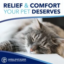 TropiClean OxyMed Waterless Hairball Relief Cat Dry Shampoo & Conditioner, 7.4-oz Bottle -Pawfect Care 704278 PT6. AC SS1800 V1671551857