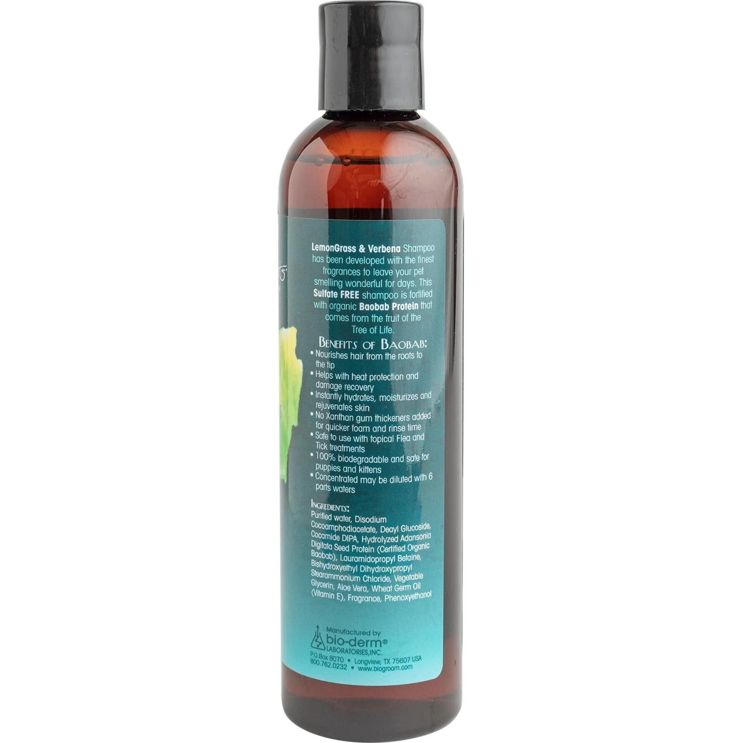 Bio-Groom Natural Scents Lemongrass & Verbena Dog Shampoo, 8-oz Bottle 4 Bio-Groom Natural Scents Lemongrass & Verbena Dog Shampoo, 8-oz Bottle - Image 2