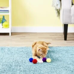Ethical Pet Wool Pom Poms Cat Toy With Catnip -Pawfect Care 71326 PT3. AC SS1800 V1545172385