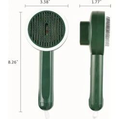 Fido Fave Self-Cleaning UV Sterilization Cat Slicker Brush, Green, Medium -Pawfect Care 715022 PT4. AC SS1800 V1669397222