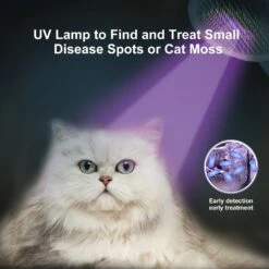 Fido Fave Self-Cleaning UV Sterilization Cat Slicker Brush, Green, Medium -Pawfect Care 715022 PT7. AC SS1800 V1669397222