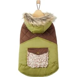 Frisco Heavy Weight 2-Tone Sherpa Lined Hybrid Quilted Dog & Cat Parka -Pawfect Care 718038 PT3. AC SS1800 V1693234240
