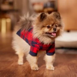 Frisco Fleece Lined Buffalo Plaid Mock Neck Dog & Cat Sweater -Pawfect Care 718470 PT7. AC SS1800 V1692378099