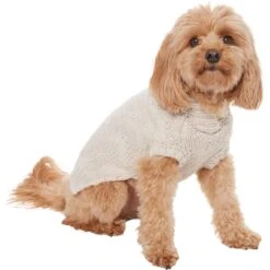 Frisco Sherpa Lined Chunky Cable Knit Dog & Cat Sweater -Pawfect Care 718518 PT2. AC SS1800 V1703184630