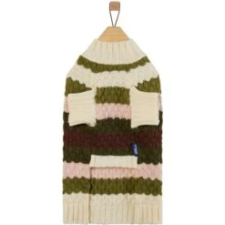 Frisco Bubble Knit Multi Striped Mock Neck Dog & Cat Sweater -Pawfect Care 718854 PT4. AC SS1800 V1693234898