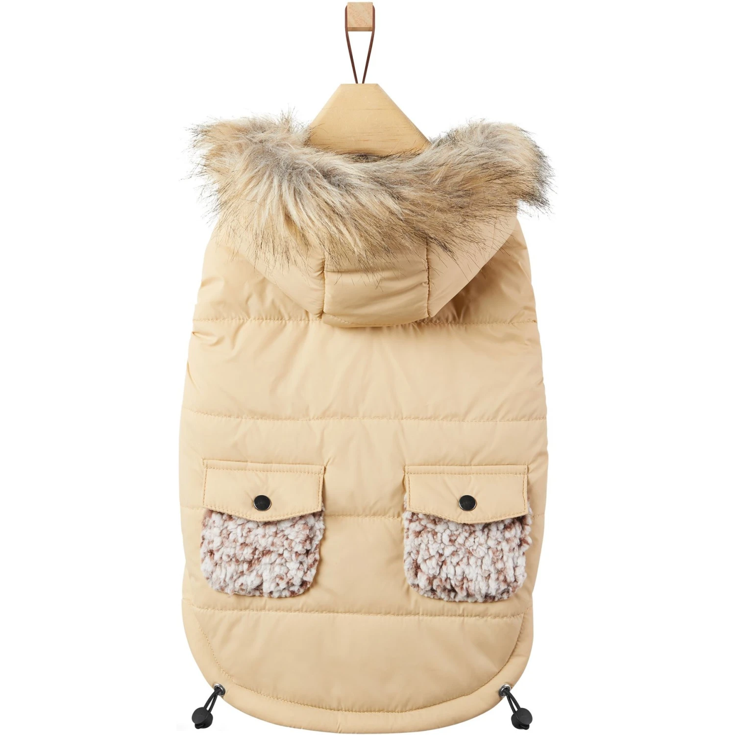 Frisco Heavy Weight Matte Quilted Dog & Cat Parka With Cozy Fleece Lining 6 Frisco Heavy Weight Matte Quilted Dog & Cat Parka With Cozy Fleece Lining - Image 4