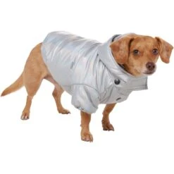 Frisco Heavy Weight Iridescent Quilted Dog & Cat Hooded Puffer Coat -Pawfect Care 720038 PT2. AC SS1800 V1703184629