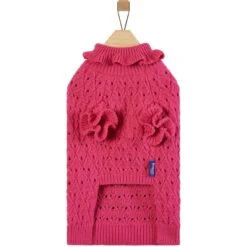 Frisco Ruffle Knit Pointelle Dog & Cat Turtleneck Sweater -Pawfect Care 720646 PT4. AC SS1800 V1693234237