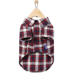 Frisco Red & Blue Plaid Dog & Cat Flannel Shirt -Pawfect Care 720838 PT4. AC SS1800 V1693401030