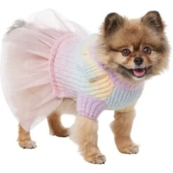Frisco Rainbow Dog & Cat Sweater Dress -Pawfect Care 720934 PT2. AC SS1800 V1703194381