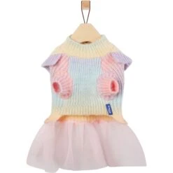 Frisco Rainbow Dog & Cat Sweater Dress -Pawfect Care 720934 PT4. AC SS1800 V1693234102