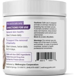 Wellnergy Pets Hairball Control Multivitamin Supplement For Cats, 70 Count -Pawfect Care 727526 PT2. AC SS1800 V1673977426