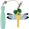 Penn-Plax Retractable Wand With Dragonfly Toy, Metal Bell, & LED Mouse Light Cat Teaser -Pawfect Care 729991 MAIN. AC SS1800 V1670265453