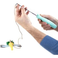 Penn-Plax Retractable Wand With Dragonfly Toy, Metal Bell, & LED Mouse Light Cat Teaser -Pawfect Care 729991 PT2. AC SS1800 V1670265511