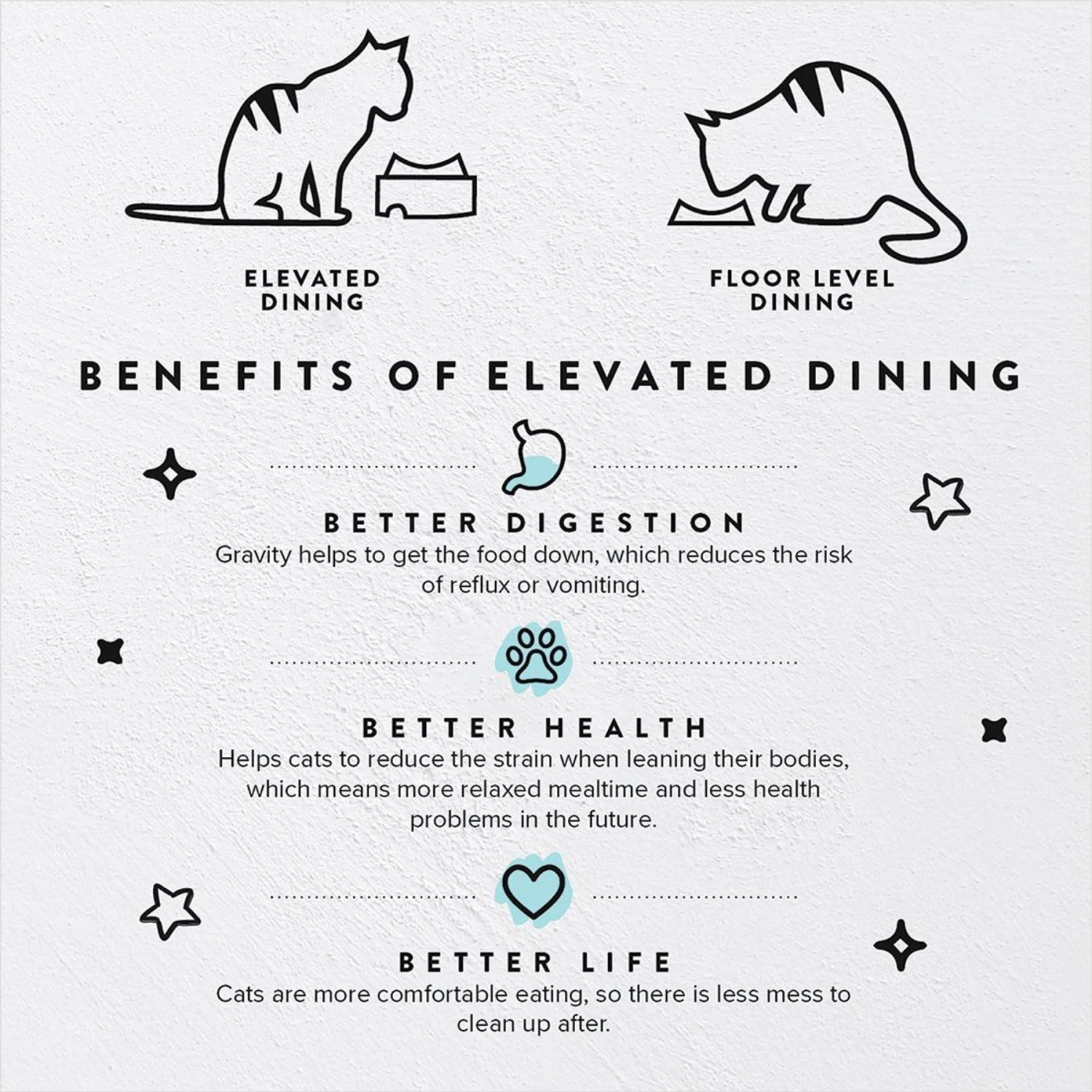 CatGuru Standard Cat & Dog Food Bowl, Marshmallow 4 CatGuru Standard Cat & Dog Food Bowl, Marshmallow - Image 2