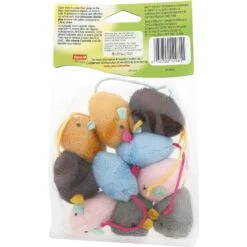 Hartz Cattraction Crinkle Mice Cat Toy, Multi Color, 10 Count -Pawfect Care 731710 PT8. AC SS1800 V1670512703