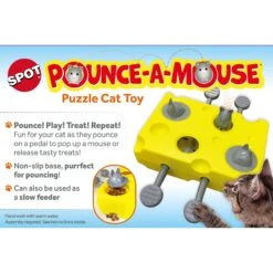 Ethical Pet Pounce A Mouse Treat Dispensing Cat Toy, Yellow -Pawfect Care 736558 PT2. AC SS1800 V1683657545