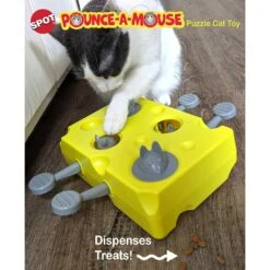 Ethical Pet Pounce A Mouse Treat Dispensing Cat Toy, Yellow -Pawfect Care 736558 PT4. AC SS1800 V1683292715
