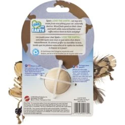 Ethical Pet Love The Earth Wood Feather Plush Cat Toy, Assorted -Pawfect Care 736574 PT3. AC SS1800 V1683294527