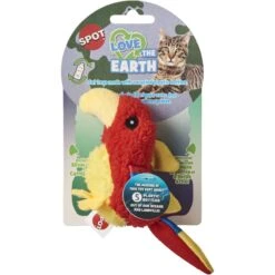 Ethical Pet Love The Earth Parrot Plush Cat Toy With Catnip, Assorted -Pawfect Care 736590 PT3. AC SS1800 V1683292206