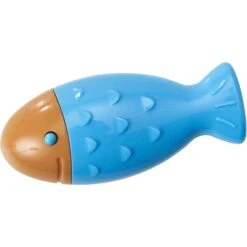 Ethical Pet Finley Fish Electric Laser Chaser Cat Toy, Blue/Orange -Pawfect Care 736638 PT2. AC SS1800 V1683300874