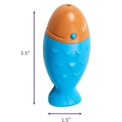 Ethical Pet Finley Fish Electric Laser Chaser Cat Toy, Blue/Orange -Pawfect Care 736638 PT3. AC SS1800 V1683291459