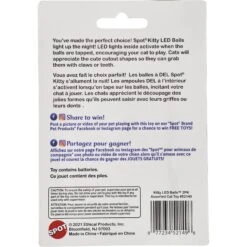 Ethical Pet Kitty Electronic Ball Cat Toy, Blue/Purple, 2 Count -Pawfect Care 736654 PT1. AC SS1800 V1683292657