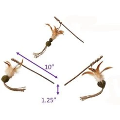 Ethical Pet Teaser Wand Cat Toy With Catnip, Assorted -Pawfect Care 736742 PT6. AC SS1800 V1683815628