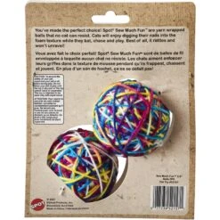 Ethical Pet Sew Much Fun Yarn Ball Cat Toy With Catnip, Multicolor -Pawfect Care 736758 PT1. AC SS1800 V1683815632