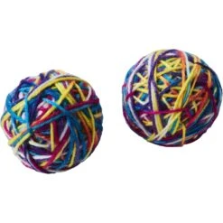 Ethical Pet Sew Much Fun Yarn Ball Cat Toy With Catnip, Multicolor -Pawfect Care 736758 PT2. AC SS1800 V1683815173