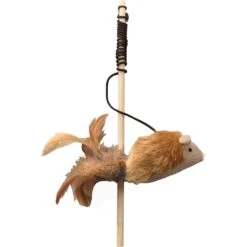 Ethical Pet Squeakeeez Plush Mouse Teaser Wand Cat Toy With Catnip, Assorted -Pawfect Care 736798 PT2. AC SS1800 V1683753017