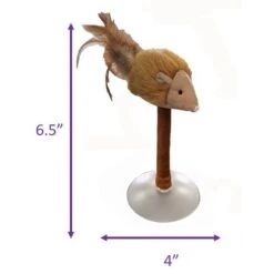 Ethical Pet Squeakeeez Mouse On Suction Cup Plush Cat Toy With Catnip, Assorted -Pawfect Care 736814 PT3. AC SS1800 V1683815170