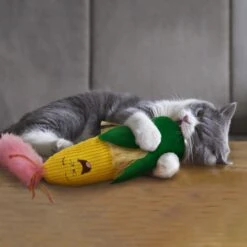 SmartyKat Corny Kicker Jumbo Crinkle Plush Cat Toy With Catnip -Pawfect Care 736878 PT3. AC SS1800 V1672843189
