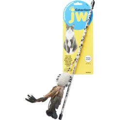 JW Pet Cataction Ball With Wand Cat Toy -Pawfect Care 73759 PT2. AC SS1800 V1525719219