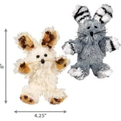 KONG Softies Fuzzy Bunny Cat Toy, Color Varies -Pawfect Care 73763 PT2. AC SS1800 V1603134380