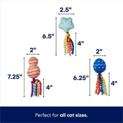 Frisco Holiday Festive Ornaments Plush Cat Toy -Pawfect Care 739734 PT1. AC SS1800 V1695044392