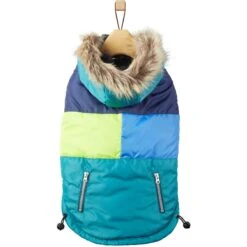 Frisco Heavy Weight Urban City Colorblock Dog & Cat Parka With Sherpa Lining -Pawfect Care 742262 PT3. AC SS1800 V1693234040