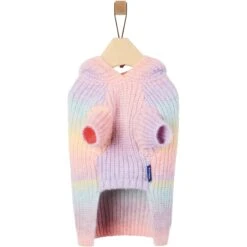 Frisco Soft Multi Stripe Ombre Dog & Cat Hooded Sweater -Pawfect Care 742838 PT4. AC SS1800 V1693233980