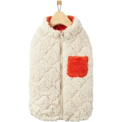 Frisco Medium Weight Quilted Sherpa Dog & Cat Zipper Coat -Pawfect Care 744166 PT3. AC SS1800 V1692978613