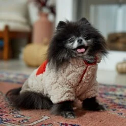 Frisco Medium Weight Quilted Sherpa Dog & Cat Zipper Coat -Pawfect Care 744166 PT7. AC SS1800 V1692377763