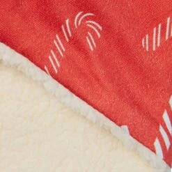 Frisco Reversible Candy Cane Cozy Knit Faux Fur Dog & Cat Pullover Bandana, 1 Count -Pawfect Care 745294 PT5. AC SS1800 V1694795535