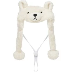 Frisco Plush Polar Bear Dog & Cat Hat -Pawfect Care 745614 PT3. AC SS1800 V1694801956