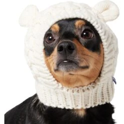 Frisco Polar Bear Sweater Knit Dog & Cat Hat -Pawfect Care 745742 PT2. AC SS1800 V1694793756