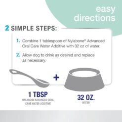 Nylabone Advanced Oral Care Breath Freshener Dog & Cat Dental Water Additive -Pawfect Care 74771 PT2. AC SS1800 V1641580355