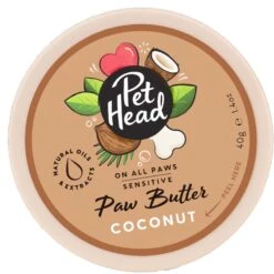 Pet Head On All Paws Coconut Cat & Dog Paw Butter Soothes & Nourishes Paws & Noses, 1.4-oz Jar