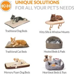 K&H Pet Products Self-Warming Cat Sack Covered Bag Warming Cat Bed, Leopard -Pawfect Care 75116 PT7. AC SS1800 V1637623948
