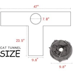 Ownpets T Shape Tunnel Cat Toy -Pawfect Care 759094 PT6. AC SS1800 V1675375866