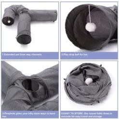 Ownpets U Shape Tunnel Cat Toy -Pawfect Care 759110 PT4. AC SS1800 V1674512017